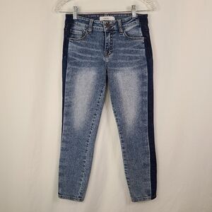 Cello Light Wash Cropped Skinny Jeans